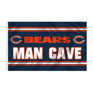 علم فريق كرة القدم الأمريكية (NFL) التسليم السريع مخصص الترويجية <span class=keywords><strong>3</strong></span> * 5FT البوليستر كرة القدم NFL علم و banner OF BEARS - Product Image 6