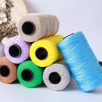 Fil de laine torsadé brillant fait main pour crochet DIY, chapeaux, chaussures, coussins, poupées, épaisseur moyenne, pour couture