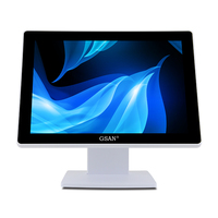 Écran tactile POS personnalisé de 15 pouces, écran tactile capacitif LED, écran client pour POS, restaurant, bureau, usage domestique