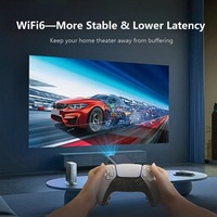 WEMI L018 Mini-Projecteur Home Cinéma Natif 1080p avec Lampe LED Portable Prend en Charge la Résolution 4K et la Vidéo Android