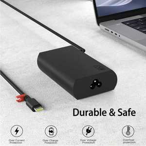 เครื่องชาร์จแล็ปท็อปแบบสากล65W USB C Type C แล็ปท็อปอะแดปเตอร์แปลงไฟ AC สำหรับ Lenovo thinkpad/ โยคะ <span class=keywords><strong>Chromebook</strong></span> Asus Samsung Acer <span class=keywords><strong>Google</strong></span> - Product Image 4