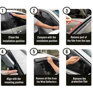 Déflecteurs de Vitres Latérales Pare-Pluie pour Citroën C5 Aircross 2017-2018 - Product Image 4