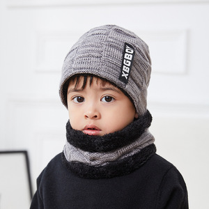 Gorro <span class=keywords><strong>de</strong></span> <span class=keywords><strong>lana</strong></span> <span class=keywords><strong>de</strong></span> punto con forro <span class=keywords><strong>de</strong></span> piel para niños, conjunto <span class=keywords><strong>de</strong></span> bufanda y gorro para invierno, calentador <span class=keywords><strong>de</strong></span> cuello, a precio <span class=keywords><strong>de</strong></span> fábrica, venta al por mayor - Product Image 5
