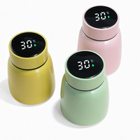 Thermos alimentaire portable intelligent et mignon de 300 ml avec affichage numérique, double paroi sous vide en acier inoxydable 304, cadeau d'affaires moderne
