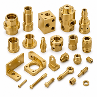 Composants usinés CNC 5 axes en laiton de précision sur mesure METIC, modèle MTC-B, surface polie pour l'automobile à haute tolérance