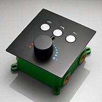 Système de douche pluie thermostatique Chrome Robinet de douche Ensemble combiné avec inverseur Jets de douche de salle de bain moderne
