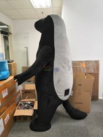 Costume de mascotte gonflable sur le thème des animaux, costume de mascotte de blaireau, animaux en peluche marchants, costume de cosplay pour adultes