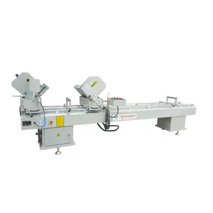 Upvc window making machine pvc profile cutting double mitre saw