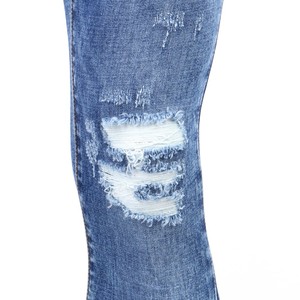 Nuovo Modello Danneggiato Skinny Stretch <span class=keywords><strong>Jeans</strong></span> del Denim degli uomini Pantaloni Lunghi - Product Image 5