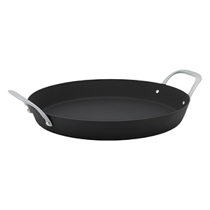 Sartén <span class=keywords><strong>para</strong></span> Paella de Acero al Carbono de 14 Pulgadas/35 cm, Diseño Exclusivo de Fábrica, Antiadherente Natural, Compatible con Inducción - Product Image 4