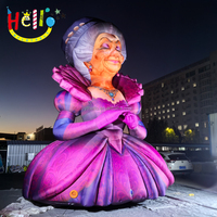 Décoration de parc de conte de fées reine gonflable personnalisée dessin animé fée sorcière grand-mère