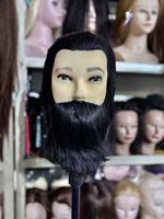 Vente en gros usine : Tête de mannequin femme 100% cheveux naturels pour la formation en coupe et tressage, lisse et ondulé, noué à la main