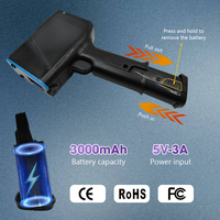 Codificador de inyección de tinta portátil A9 con garantía, batería de 3000 mAh, codificador por lotes para botellas de cerveza artesanal, máquinas de codificación de inyección rápida