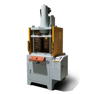 Máquina de estampado de logotipo de monedas doradas, prensa hidráulica