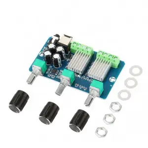 Digital power amplifier board 2.1 channel 15W*2+30W stereo HD with tuned DC12V