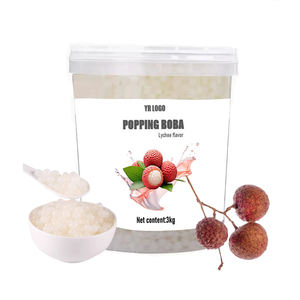 Perles de boba lychee premium concentrées en bouteille pour les boissons à bulles et les garnitures de desserts - Vente en gros directe d'usine - Product Image 6