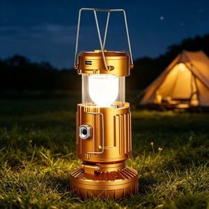 Portable LED Camping <b>Lantern</b> USB Rechargeable Solar Lamp Foldablefor Tent Hiking Emergency Night Light - Product Image 5