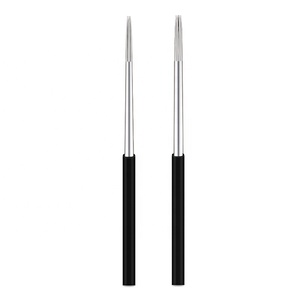 Lames d'ombrage rondes et tranchantes, aiguilles de tatouage de sourcils noirs jetables, pour maquillage Permanent, aiguilles de Microblading - Product Image 1