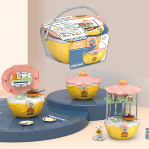 <span class=keywords><strong>Meilleur</strong></span> Cadeau d'Anniversaire : Panier de Rangement Portable, Ensemble de <span class=keywords><strong>Cuisine</strong></span> et de Jeu d'Imitation pour Enfants, Jouet Éducatif et Ludique de Simulation - Product Image 1