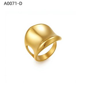 Anillo de Moda Amy Amy A0071, Anillo de Cóctel Chapado en Oro, Estilo Geométrico Moderno, Joyería para Mujer, Regalo, Uso Diario - Product Image 1