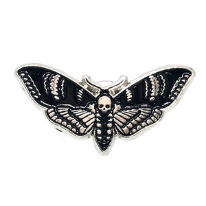 Imaginative Magical Evil and Black Death's Head Hawk Moth Design Set Niquelado Aleación de zinc Esmalte Pins Metal Craft Broche Pin - Product Image 5