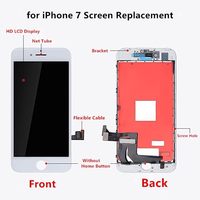Pengganti layar iPhone 7, rakitan bingkai pengganti Digitizer layar sentuh 4.7 inci putih