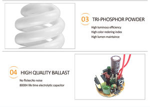 Barato 40w cfl lámpara fluorescente e27 bombilla cfl 8000h - Product Image 6