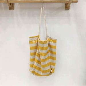 Customizable <b>Canvas</b> Tote <b>Bag</b> with Striped Pattern Cotton Shoulder Reusable Woven Shopping <b>Bag</b> Custom Logo Travel Gift Purpose - Product Image 5