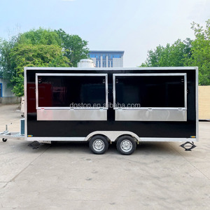 Rimorchio per Pizza in Alluminio Tipo Box, Cucina <span class=keywords><strong>Mobile</strong></span> |   Rimorchio Personalizzato con Forno per Pizza per Cibo di Strada, Snack e BBQ - Product Image 2