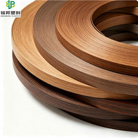 Bande de bordure en PVC/ABS 1*18mm pour meubles, accessoires en bois/mélamine/armoires/tables, bordure en acrylique pour armoires, bande de bordure en PVC