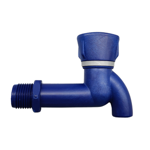 Excellent Quality Garden Blue Plastic Bathroom DN15 1/2" Squared Cap Water Faucet - Product Image 1