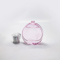 100ml Rose Cristal Parfum Bouteille En Verre pour Femmes Élégant Cylindre Forme Pompe Pulvérisateur Élégant Conception Spéciale Sérigraphie
