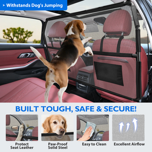 Phổ biến Escape-proof trở lại Seat Divider & Hàng hóa khu vực cổng không thể Lay chuyển con chó xe rào cản <span class=keywords><strong>Net</strong></span> cho SUV - Product Image 2