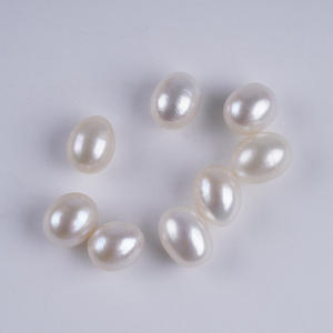 Perlas de Agua Dulce Naturales en Forma de Botón de 9-10 mm de Zhuji, Partículas Sueltas para Hacer Collares y Pendientes - Product Image 3
