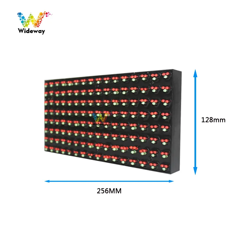 High quality P16 256*128mm red LED programmable outdoor variable information sign full color traffic display module