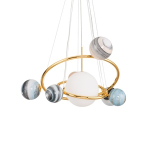 Prezzo basso pianeta <span class=keywords><strong>lampadario</strong></span> decorato soggiorno stanza del bambino di vetro luce moderna del pendente - Product Image 5