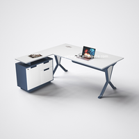 Gestionnaire de bureau Mobilier de bureau Directeur général de luxe Table de bureau en mélamine Bureau exécutif Bureau De Travail