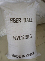 Fibres de polyester PET vierges en billes, média filtrant adsorbant pour la purification de l'eau des piscines et de l'eau de circulation industrielle