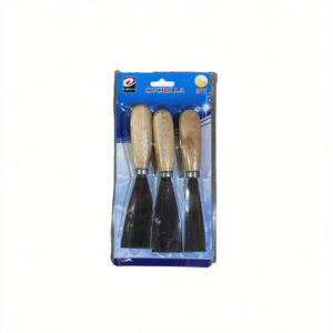MNJ Cuchilla Scraper 3Pc Wooden Handle Craft Tool Set For Woodworking And DIY Projects - Product Image 1