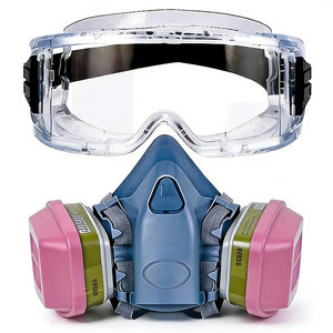 <span class=keywords><strong>Masque</strong></span> respiratoire semi-facial en silicone 7502 avec cartouches combinées multi-gaz et particules 60926 pour la peinture et la sécurité industrielle - Product Image 4