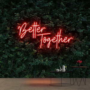 Letrero de Neón Personalizable Pharos Better Together para Bodas y Publicidad - Product Image 3