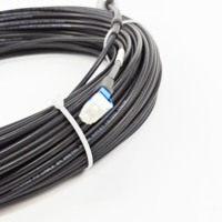 Kabel Patch Berlapis Baja FIBERVISION 2 Inti Uniboot LC/APC Spiral Tube Armored Jumper dengan Housing Tahan Air M28