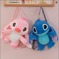 Sac à dos en peluche Stitch bleu de dessin animé, vente en gros, avec rembourrage en coton PP, pour enfants unisexes de 2 à 14 ans, cadeau