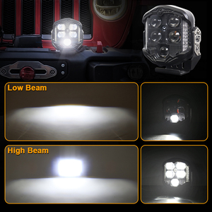Feux de travail LED OVOVS pour <span class=keywords><strong>camion</strong></span> tout-terrain, 95W, 7 pouces, avec faisceau haut et bas, pour véhicule universel, Jeep, tout-terrain, <span class=keywords><strong>4x4</strong></span> - Product Image 4
