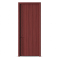 Porte intérieure en bois écologique mélaminé, design encastré, pré-assemblée, anti-rayures, noyau massif, qualité ENF, étanche, pour salle de bain