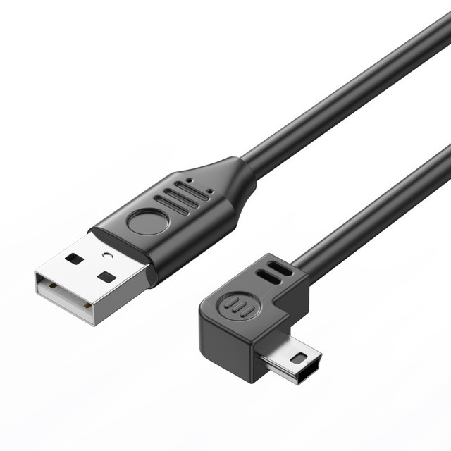 Wholesale Mini USB Right Angle Cable USB 2.0 Oxygen-Free Copper 90 Degree Data Charging for Dash Cam Car Recorder Camera