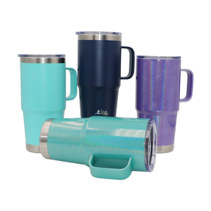 Gobelet de voyage à double paroi en acier inoxydable sans Bpa avec couvercle en plastique - Product Image 3