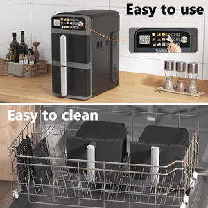 Hot Sale Stainless Steel French Electric 10L Smart Air Fryer Oil-Free Home Cooking Overheat Protection Digital <b>Control</b> Double - Product Image 5
