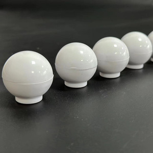 White Round Cabinet Knobs 3Cm Plastic Drawer Handles Minimalist Design Durable Furniture <b>Hardware</b> - Product Image 2