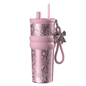 Thermos de luxe haut de gamme avec revêtement en céramique, isolation sous vide, performance thermique de 6 à 12 heures, design portable à motif serpent - Product Image 1